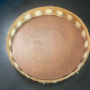 LONGABERGER FAMILY TOGETHER ROUND SERVING BASKET ~ CELEBRATE SERIES 2009